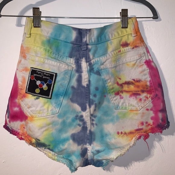 Genetic genes tie dye jean shorts - Picture 5 of 5